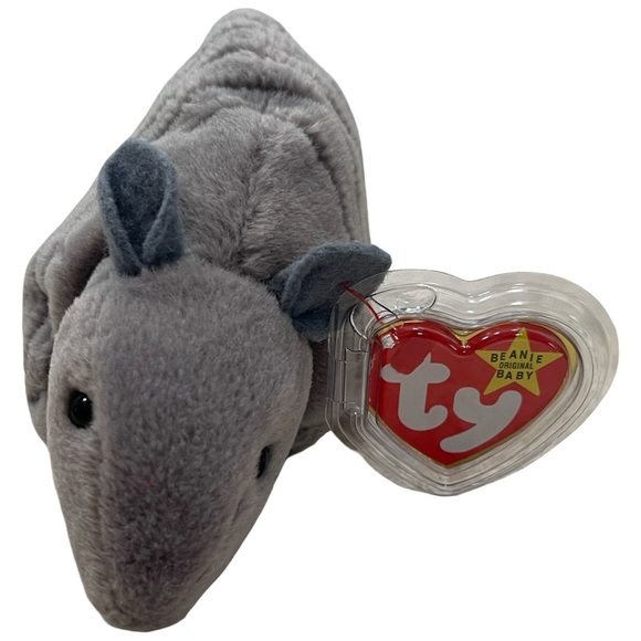 Ty Original Beanie Baby Babies Tank Armadillo 9 Line Shell 4031 Retired 1995 - Picture 3 of 8